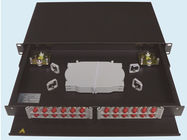 Rack Type Fiber Optic Termination1U 19” For Patch Panel Metal SC FC ST E2000 LC MU Connectors